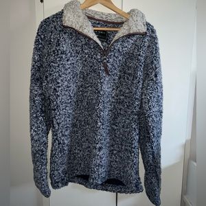 Purple True Grit Sherpa Pullover